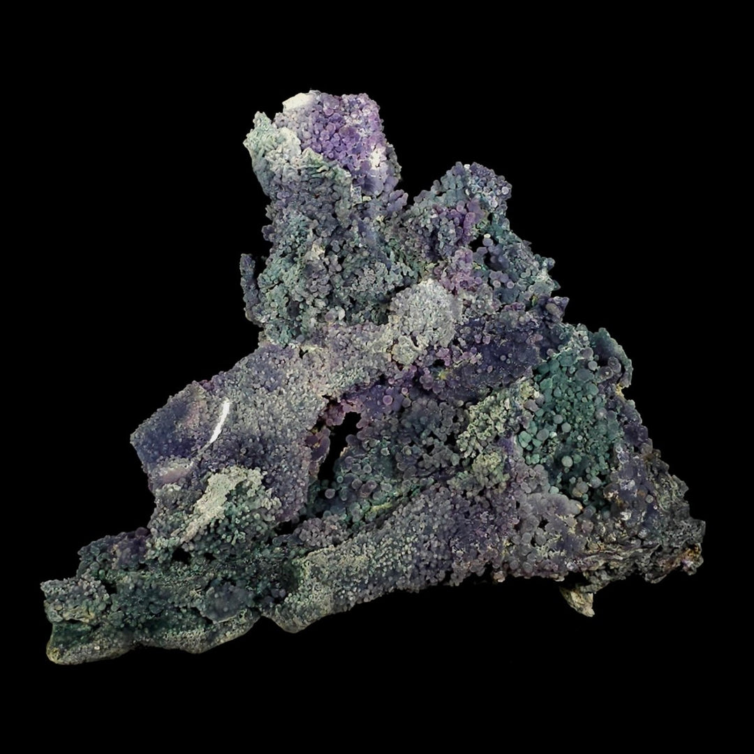 Grape Agate Crystal Cluster Extra Large 15 Lbs Green & Purple Chalcedony Natural Raw Botryoidal - Earth Perfection