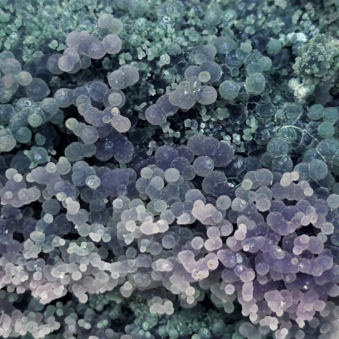 Grape Agate Crystal Cluster Extra Large 6 Lbs Rare Green Blue & Purple Chalcedony Natural Raw Botryoidal Stone - Earth Perfection