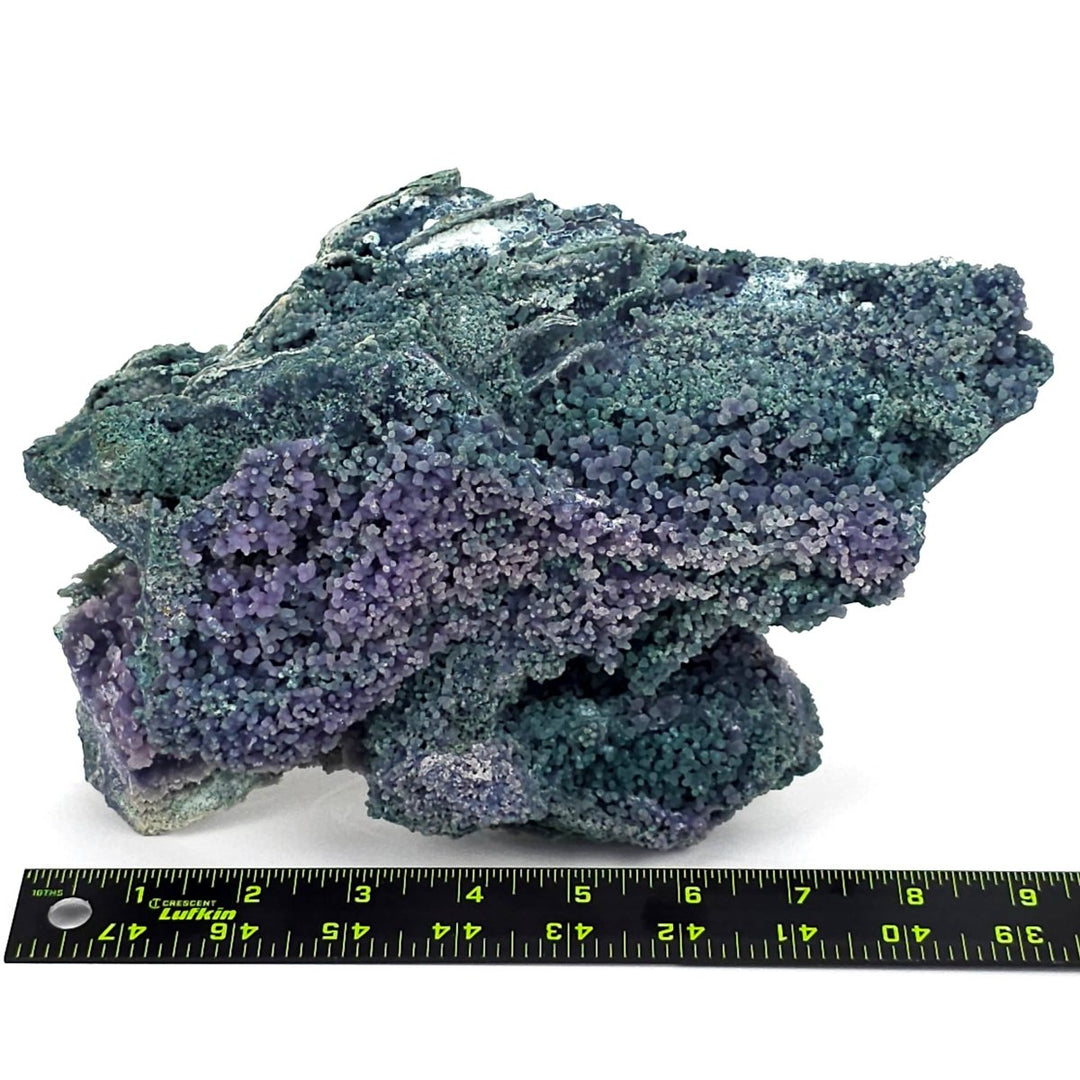 Grape Agate Crystal Cluster Extra Large 6 Lbs Rare Green Blue & Purple Chalcedony Natural Raw Botryoidal Stone - Earth Perfection