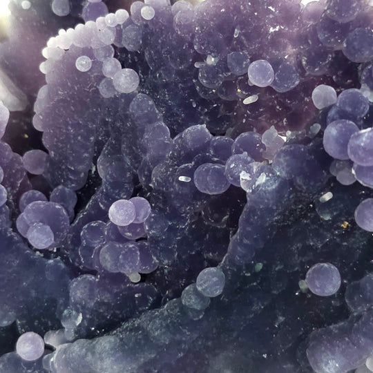 Grape Agate Crystal Cluster Raw Purple Chalcedony Botryoidal - Earth Perfection