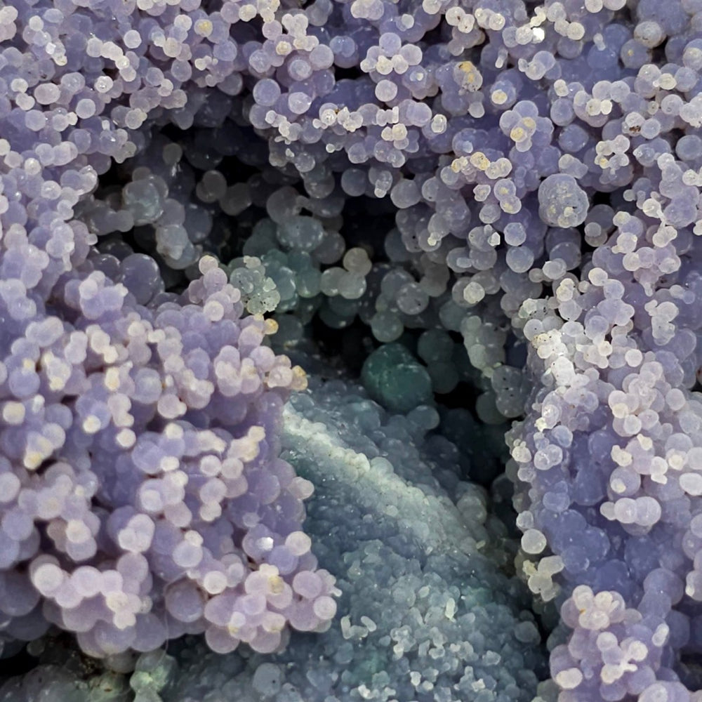 Grape Agate Purple Chalcedony Stone Large 6 Lbs Natural Botryoidal Crystal Cluster - Earth Perfection