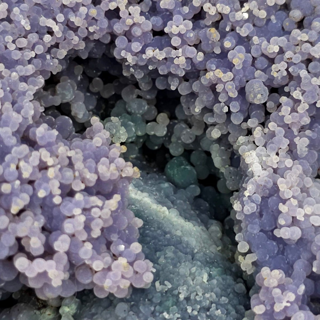 Grape Agate Purple Chalcedony Stone Large 6 Lbs Natural Botryoidal Crystal Cluster - Earth Perfection