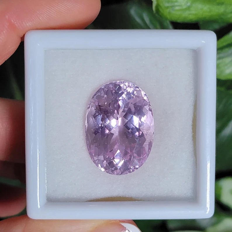 Kunzite Gemstone 49ct LARGE Natural AAA+ Oval Cut Loose Gemstone! - Earth Perfection