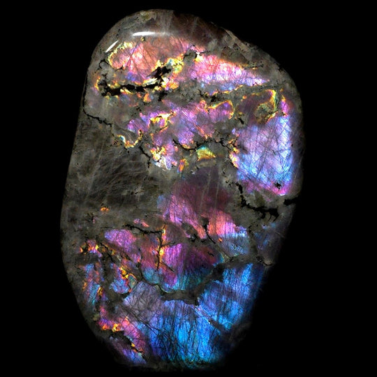 Labradorite Freeform Slab 10.5 Lb Large Rainbow Spectrolite Stone - Earth Perfection