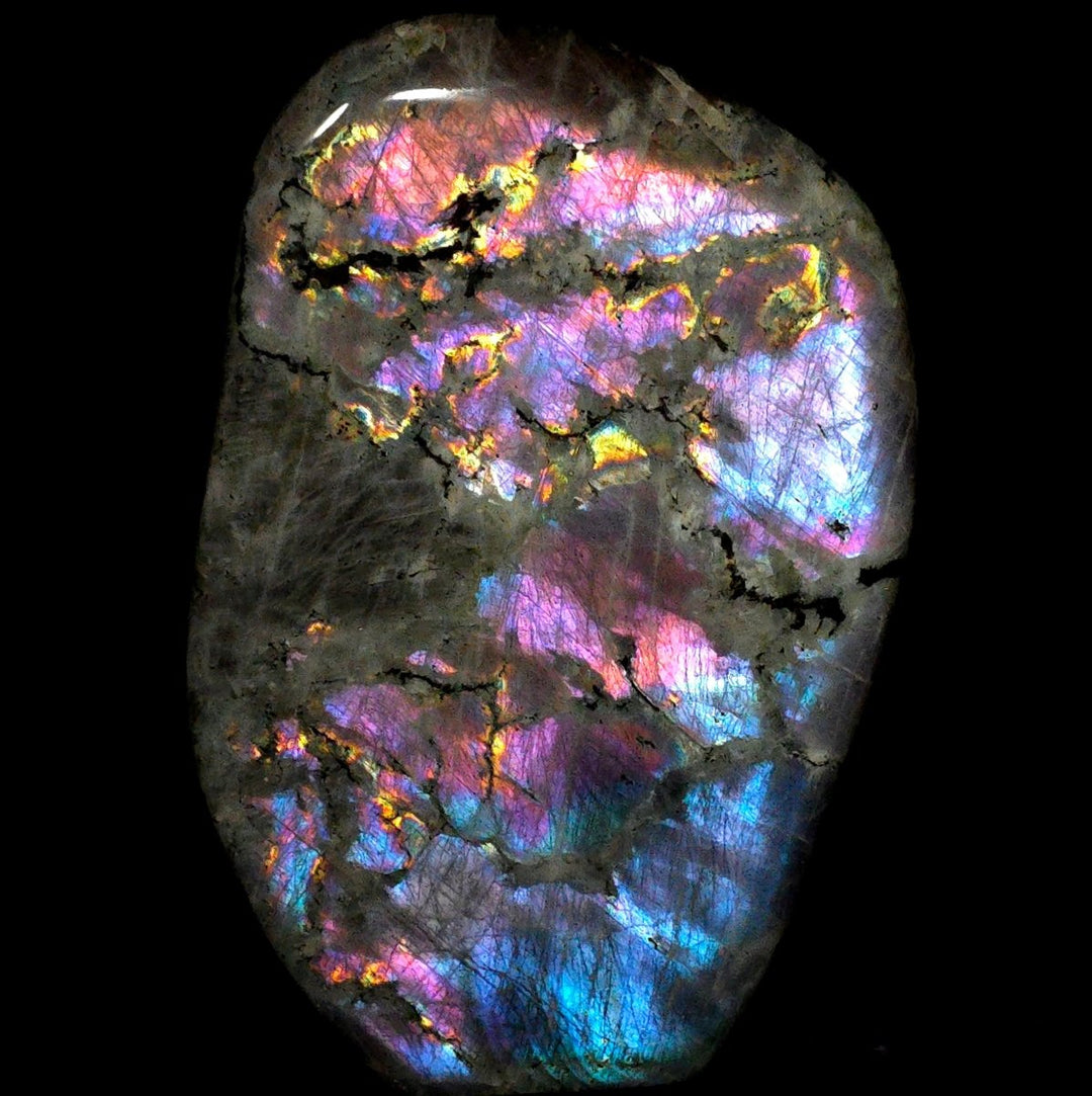 Labradorite Freeform Slab 10.5 Lb Large Rainbow Spectrolite Stone - Earth Perfection