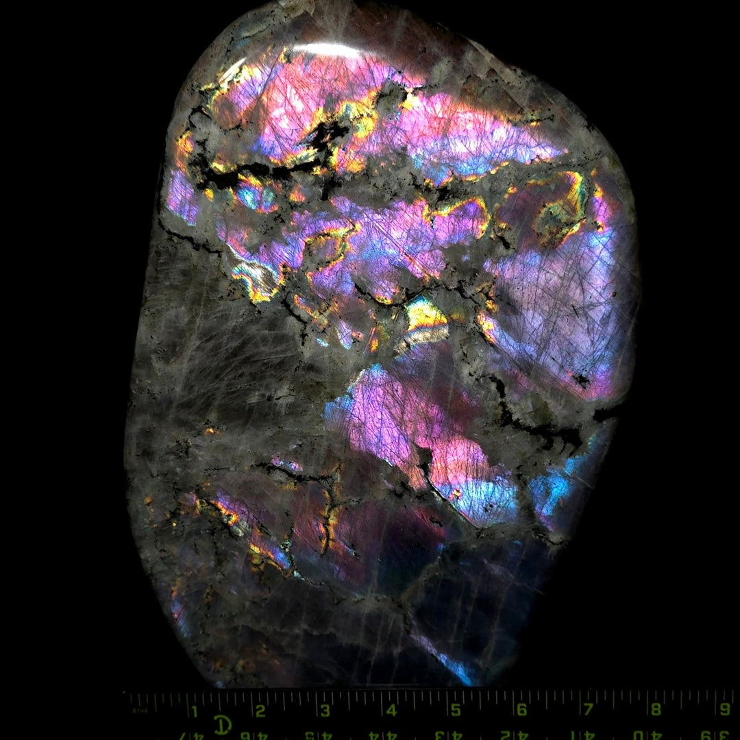 Labradorite Freeform Slab 10.5 Lb Large Rainbow Spectrolite Stone - Earth Perfection