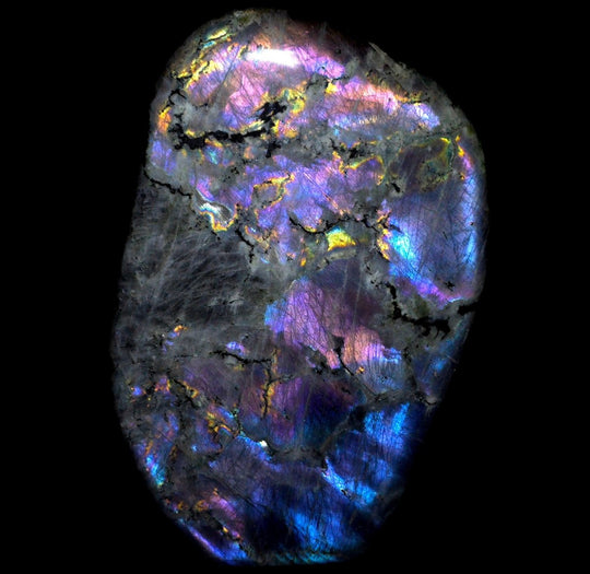 Labradorite Freeform Slab 10.5 Lb Large Rainbow Spectrolite Stone - Earth Perfection
