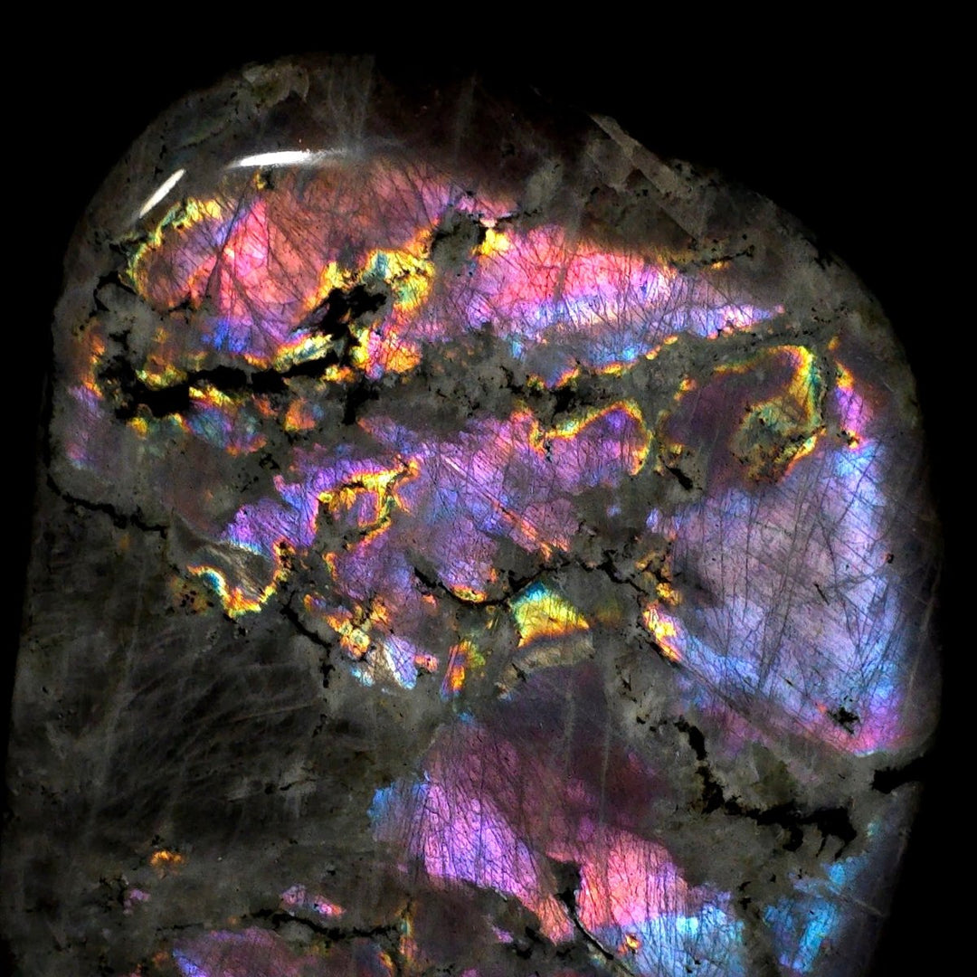 Labradorite Freeform Slab 10.5 Lb Large Rainbow Spectrolite Stone - Earth Perfection