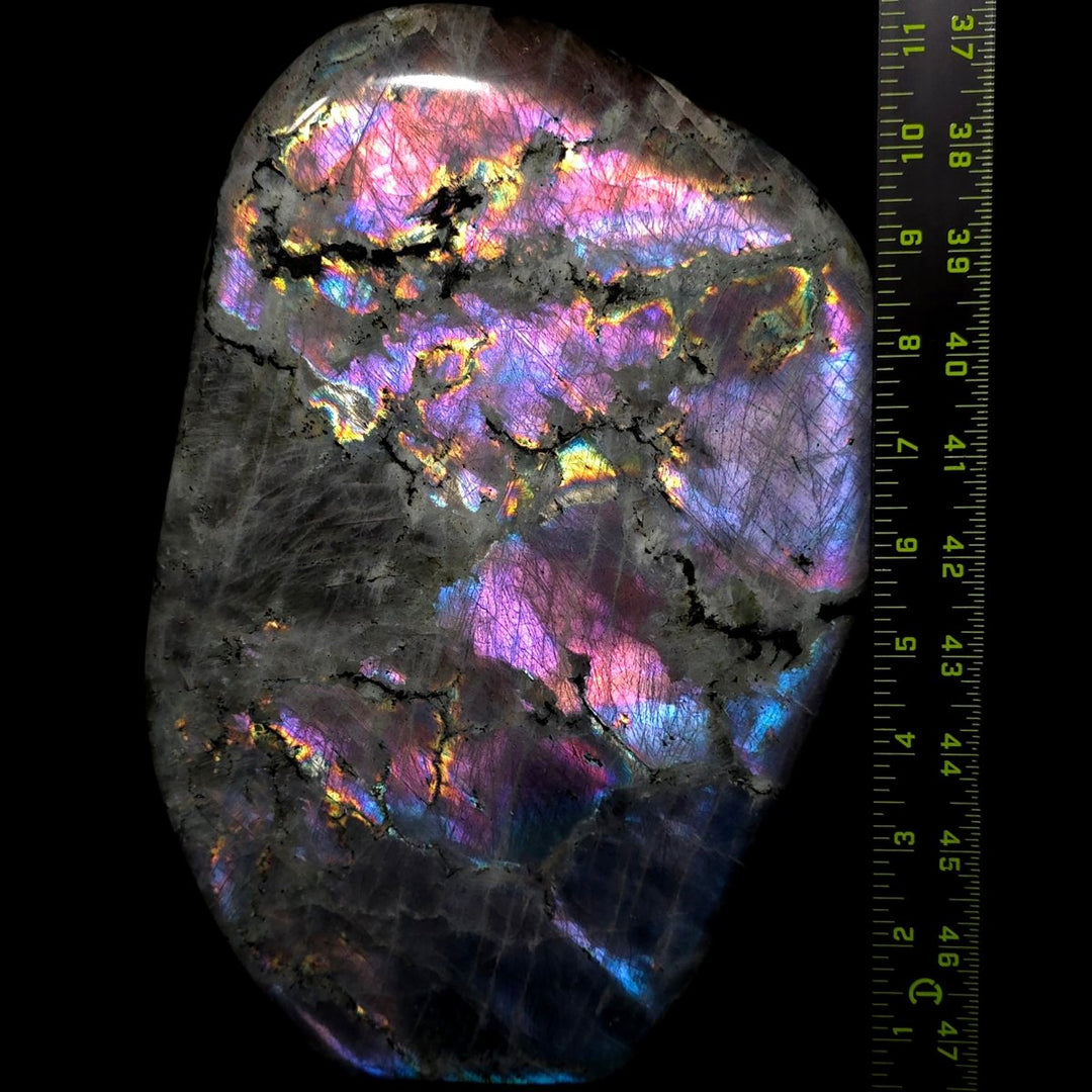 Labradorite Freeform Slab 10.5 Lb Large Rainbow Spectrolite Stone - Earth Perfection