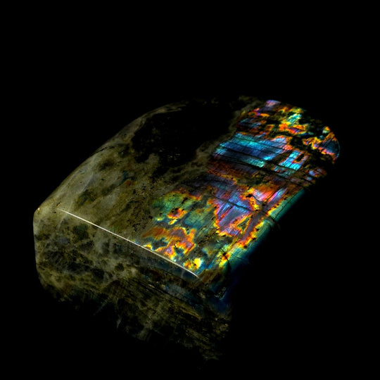 Labradorite Slab Freeform Large 6.9 Lbs Rainbow Spectrolite Crystal - Earth Perfection