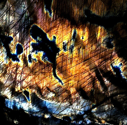 Labradorite Slab Freeform Large 8.8 Lbs Sunset Rainbow Spectrolite Crystal - Earth Perfection