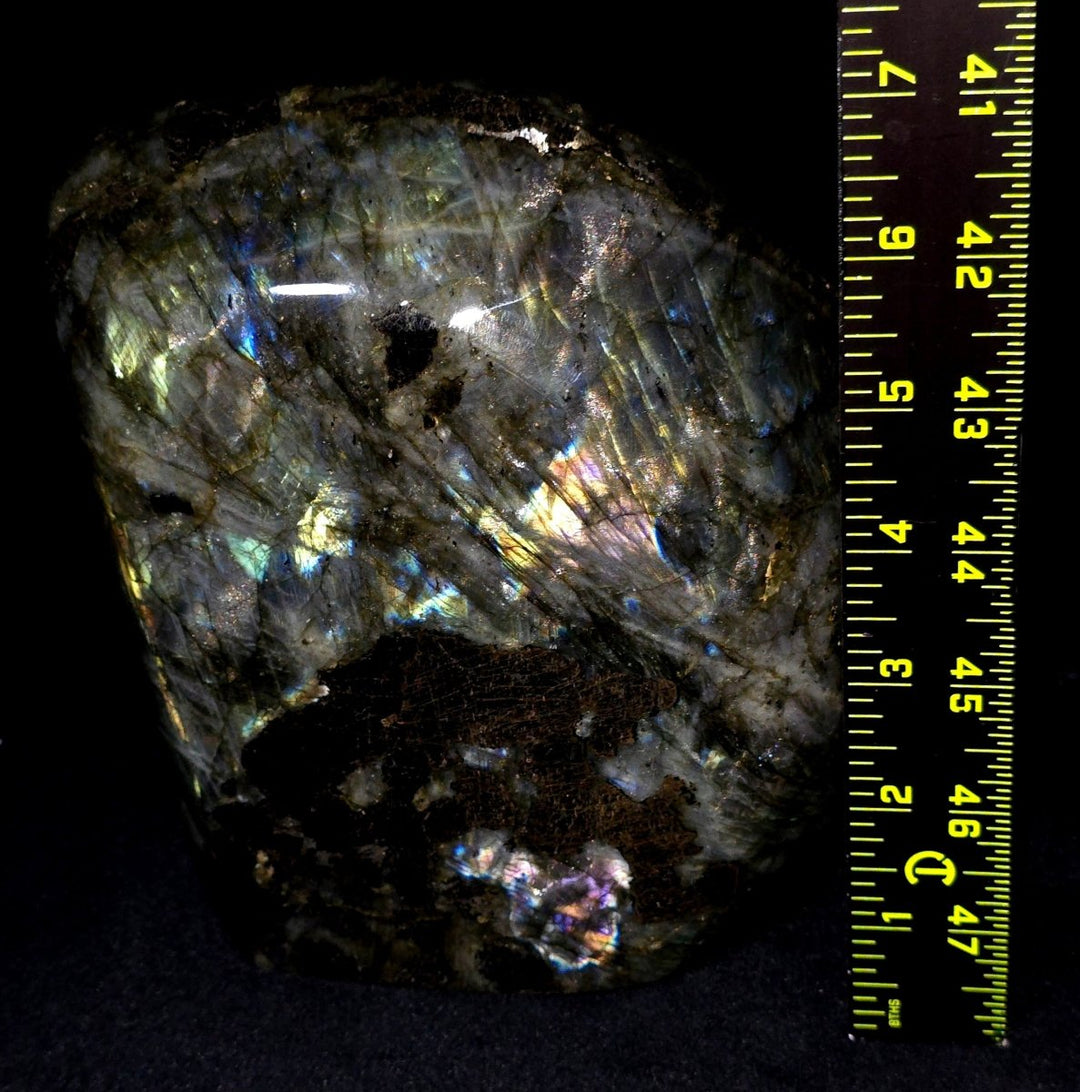 Labradorite Slab Freeform Large 8.8 Lbs Sunset Rainbow Spectrolite Crystal - Earth Perfection