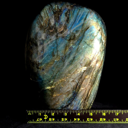 Labradorite Slice Large 18 Lb Spectrolite Gemstone, Rainbow Sunset Crystal Slab Freeform - Earth Perfection