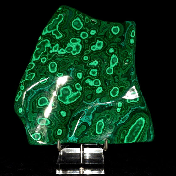 Large Malachite Chrysocolla Slab, 8" African Green Crystal Gemstone