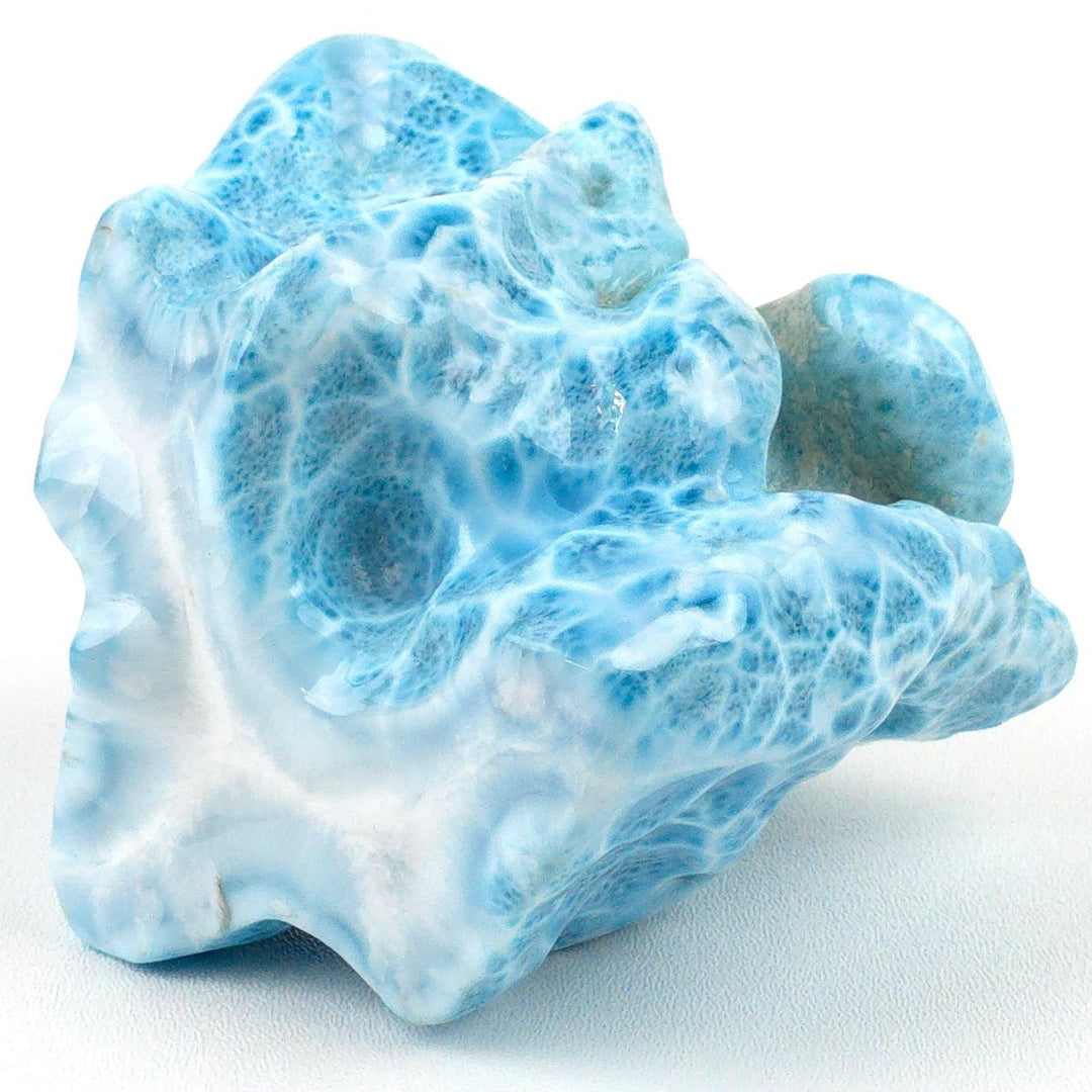 Larimar Freeform Sculpture, Rare Large 3.1 lb Blue Larimar Stone Specimen - Earth Perfection