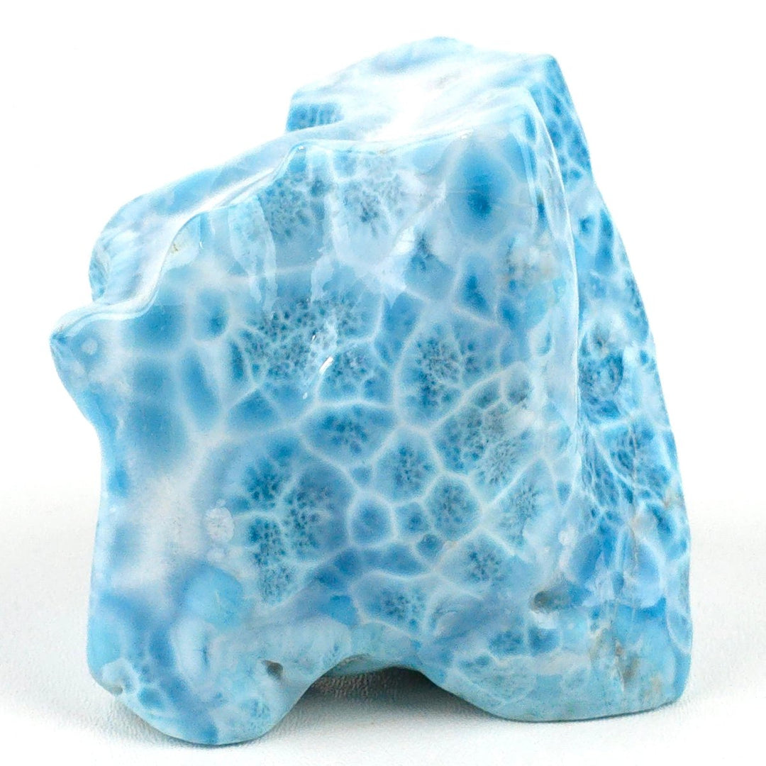 Larimar Freeform Sculpture, Rare Large 3.1 lb Blue Larimar Stone Specimen - Earth Perfection