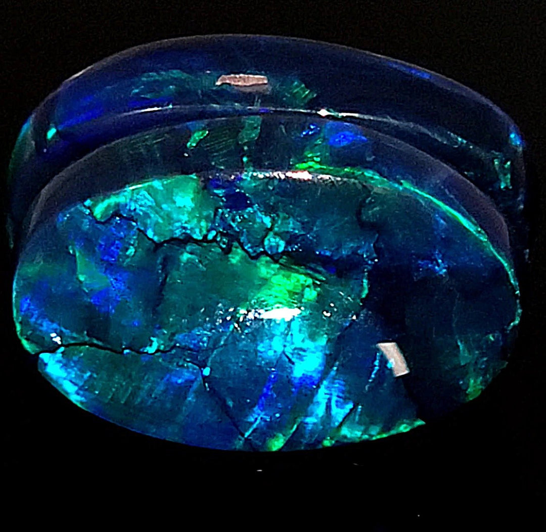 Lightning Ridge Black Opal SET! Large 29cts Natural Blue Green Australian Black Opal Pair! - Earth Perfection