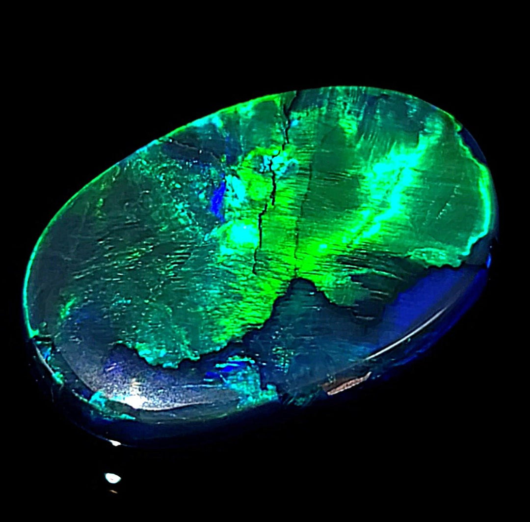 Lightning Ridge Black Opal SET! Large 29cts Natural Blue Green Australian Black Opal Pair! - Earth Perfection