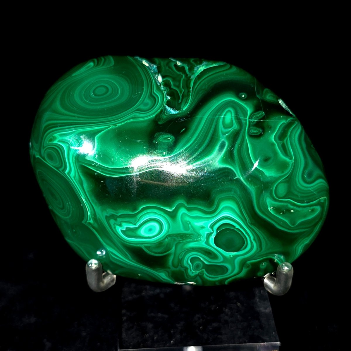 Malachite Freeform Crystal Slab, Green African Gemstone Decor - Earth Perfection