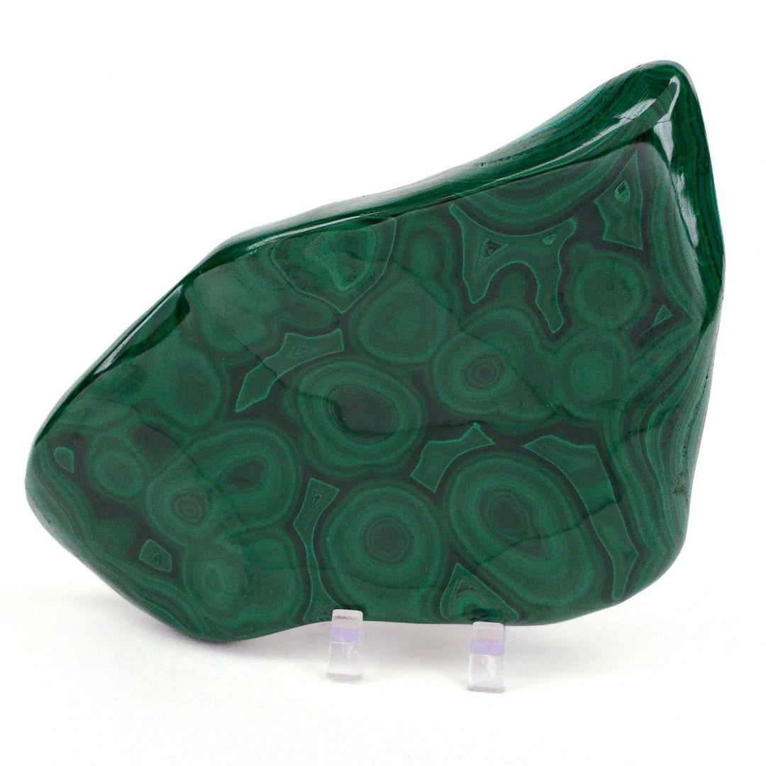 Malachite Stone & Chrysocolla, Large 6" Green Gemstone Polished Slab - Earth Perfection