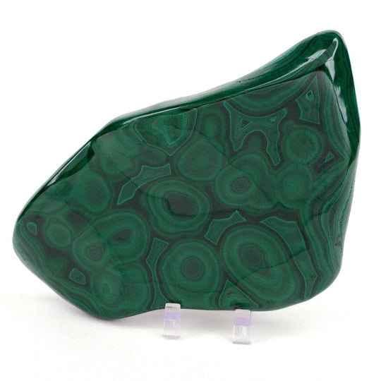 Malachite Stone & Chrysocolla, Large 6" Green Gemstone Polished Slab - Earth Perfection