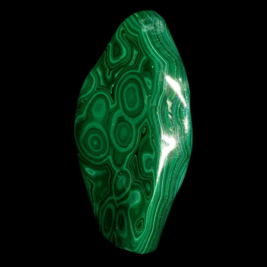 Malachite Stone Large 6" Collector African Polished Crystal Slab Freeform - Earth Perfection