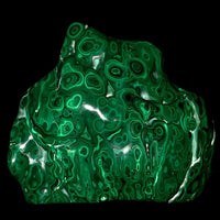 Malachite Stone Museum-Grade Large 9 Lb Collector Polished Crystal Slab Freeform