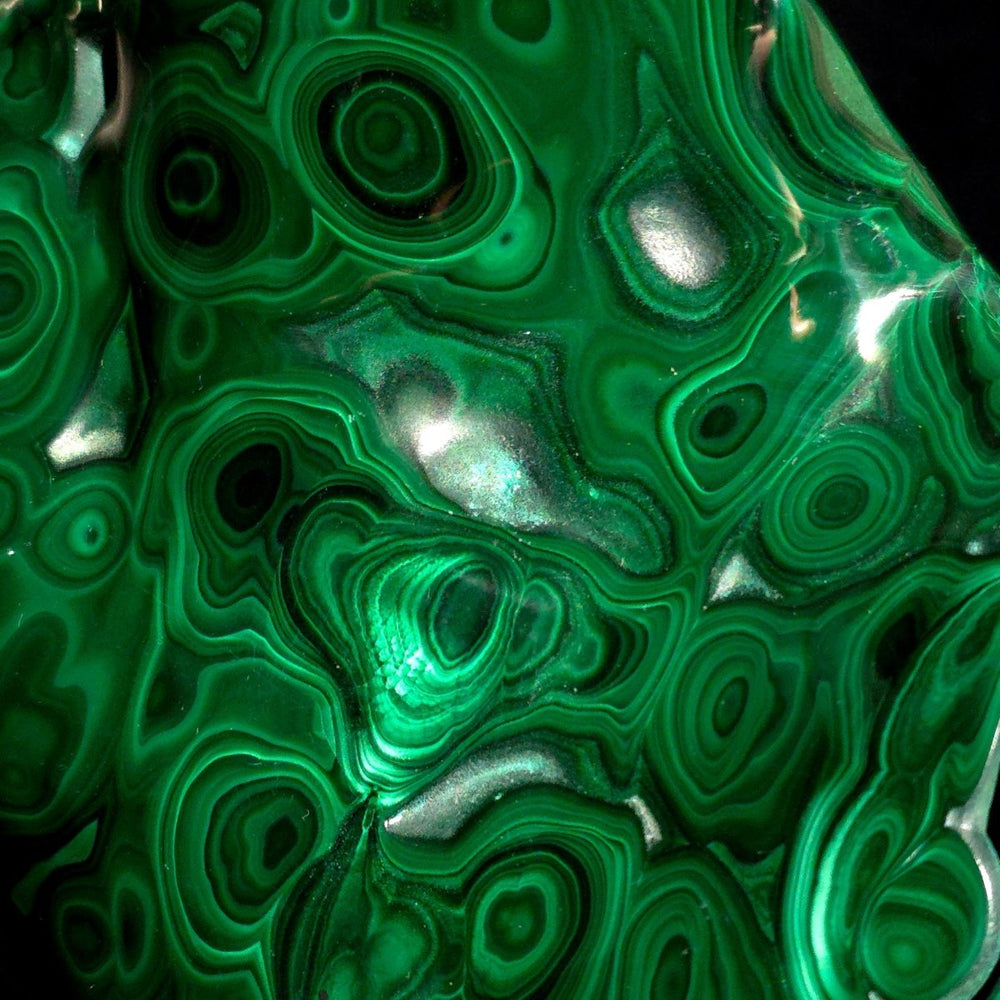 Malachite Stone Museum - Grade Large 9 Lb Collector Polished Crystal Slab - Earth Perfection