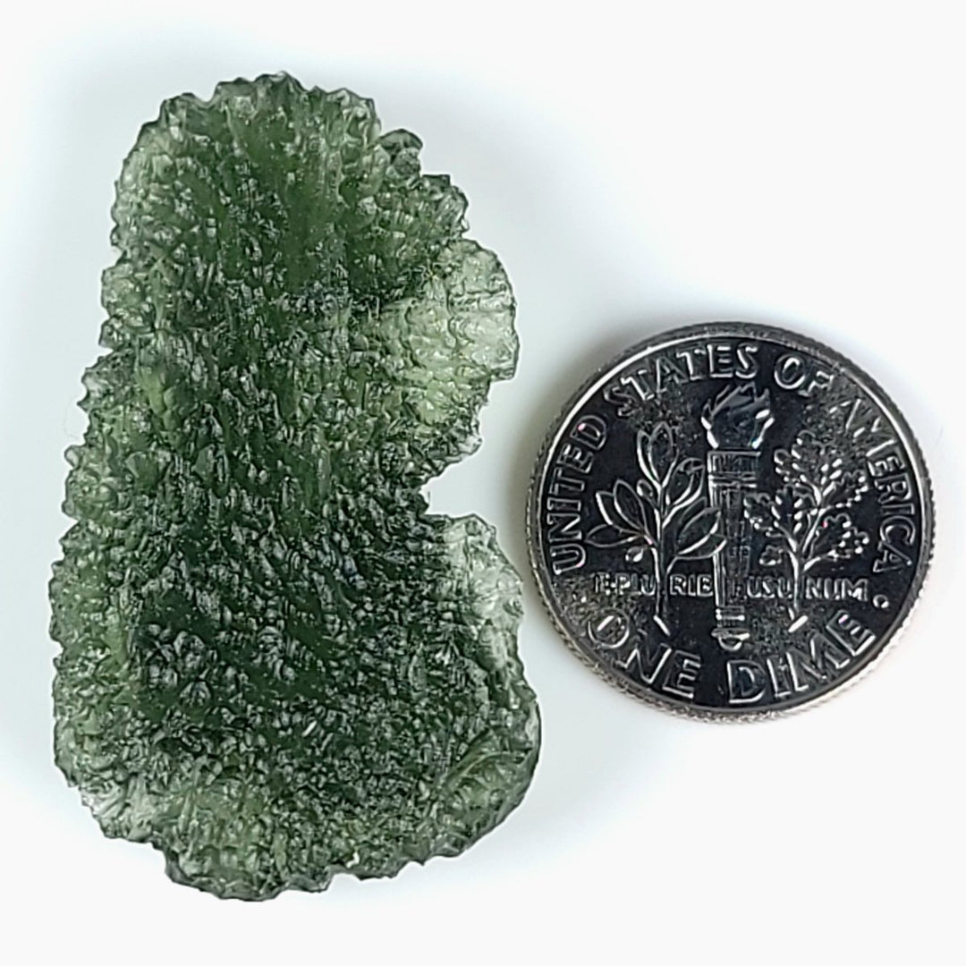 Moldavite Healing Crystal Large 6.2 G Genuine Raw Tektite Museum Quality Space Gemstone - Earth Perfection