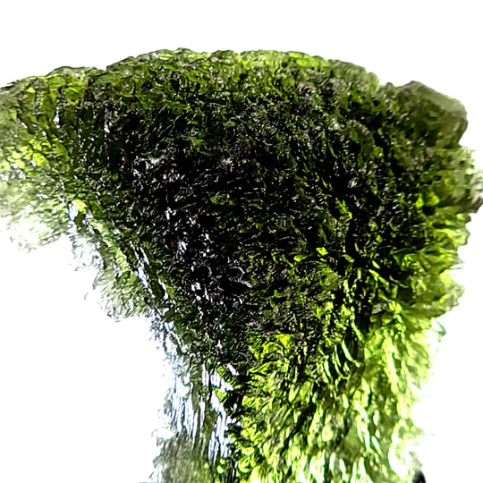 Moldavite Tektite HUGE 37 Grams! Large Genuine Raw Museum Quality Moldavite Gemstone - Earth Perfection