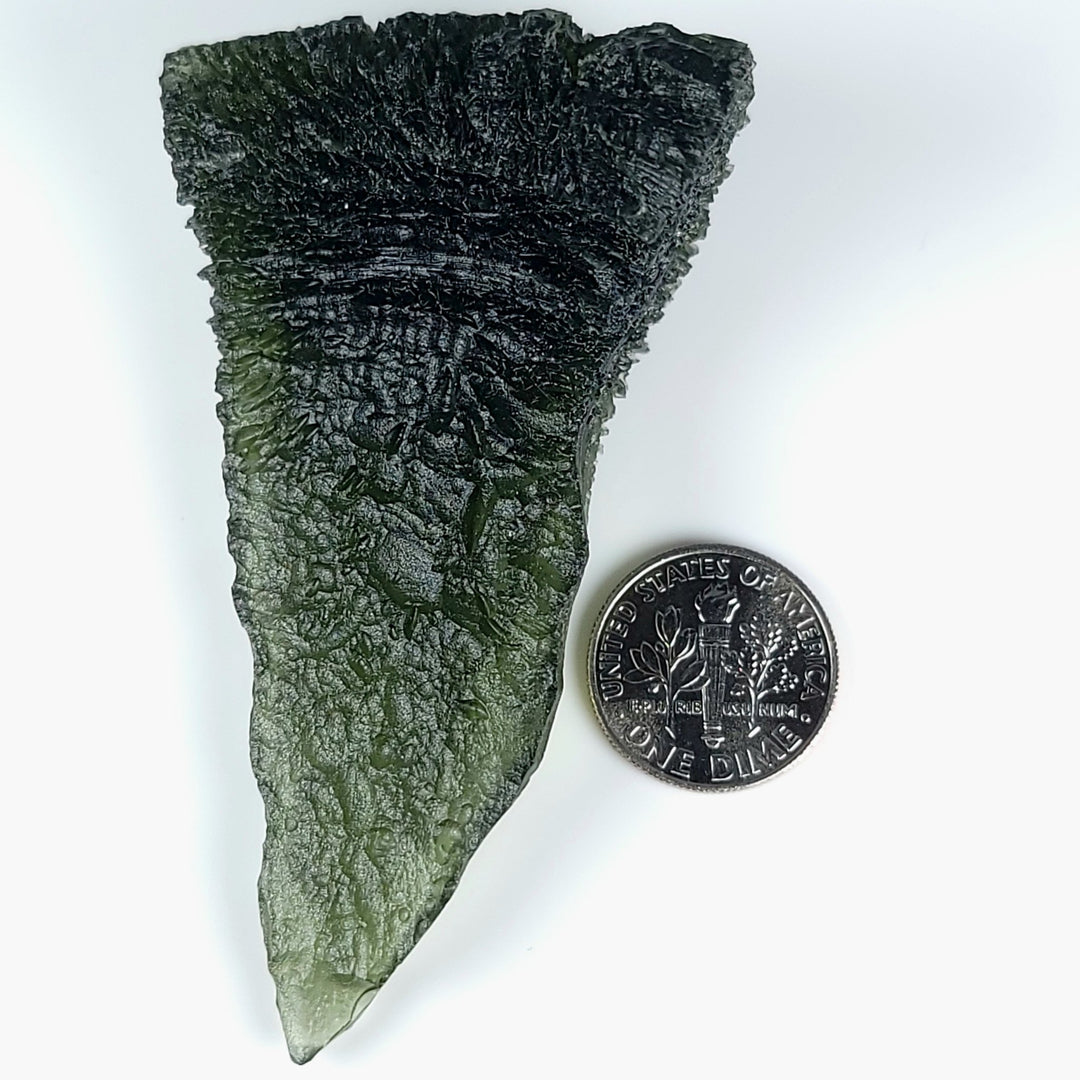 Moldavite Tektite HUGE 37 Grams! Large Genuine Raw Museum Quality Moldavite Gemstone - Earth Perfection