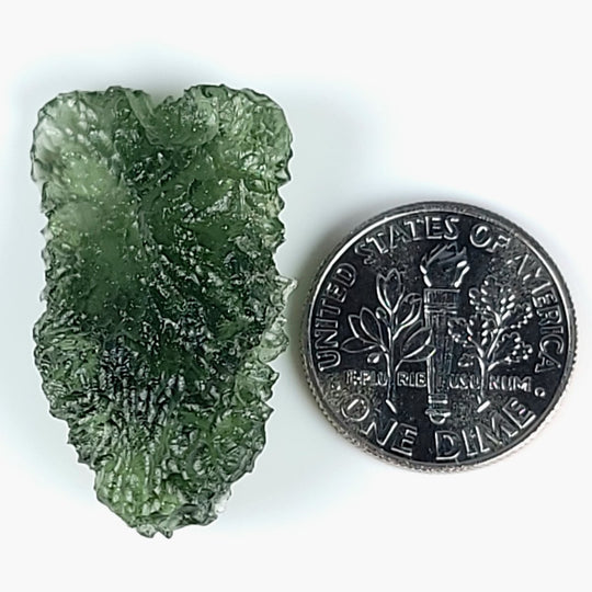 Moldavite Tektite, Large 4.3 Gr Rare Genuine Meteorite, Raw Healing Crystal - Earth Perfection
