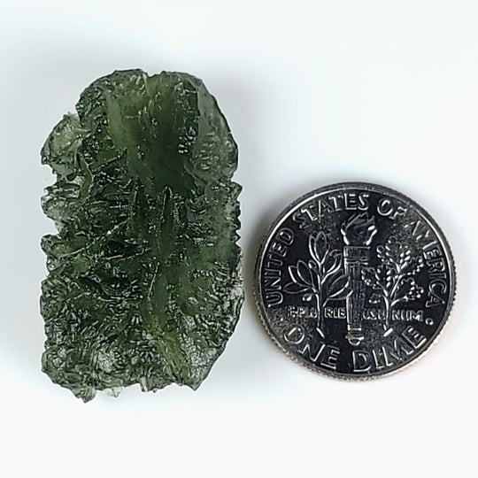 Moldavite Tektite, Large 5.2 Gr Rare Genuine Meteorite, Raw Healing Crystal - Earth Perfection