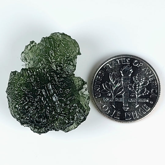 Moldavite Tektite, Large 5.3 Gr Rare Genuine Meteorite, Raw Healing Crystal - Earth Perfection