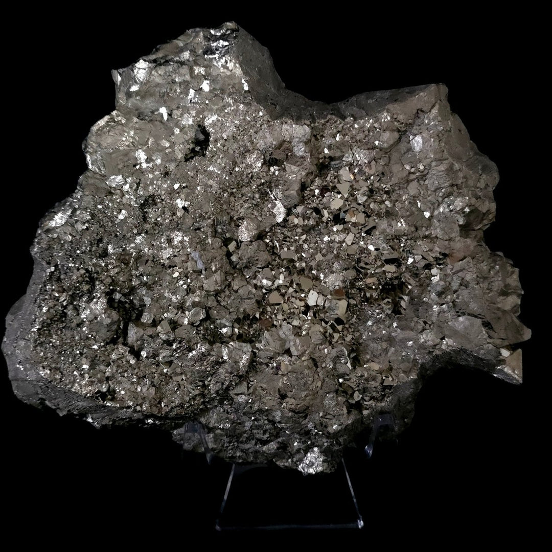 Octahedral Pyrite Stone Large 13 Lb, Natural Raw Gold Pyramidal Pyrite Mineral Specimen - Earth Perfection