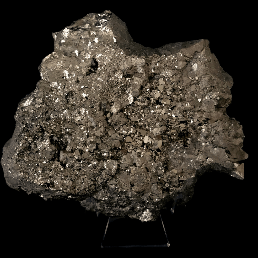 Octahedral Pyrite Stone Large 13 Lb, Natural Raw Gold Pyramidal Pyrite Mineral Specimen - Earth Perfection