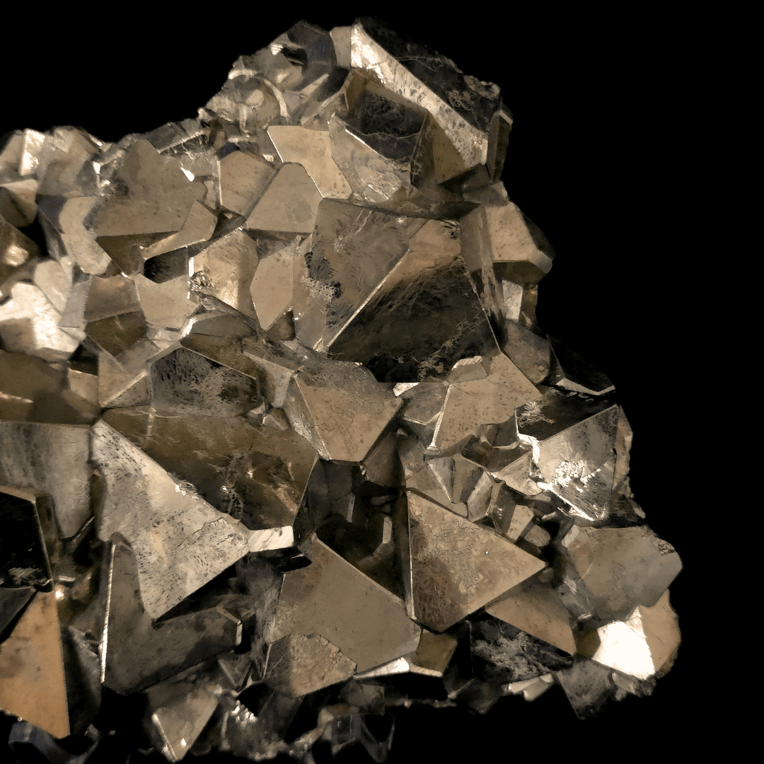Octahedral Pyrite Stone Large 13 Lb, Natural Raw Gold Pyramidal Pyrite Mineral Specimen - Earth Perfection
