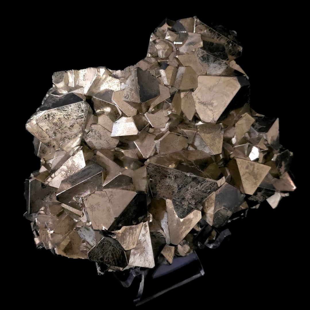 Octahedral Pyrite Stone Large 13 Lb, Natural Raw Gold Pyramidal Pyrite Mineral Specimen - Earth Perfection
