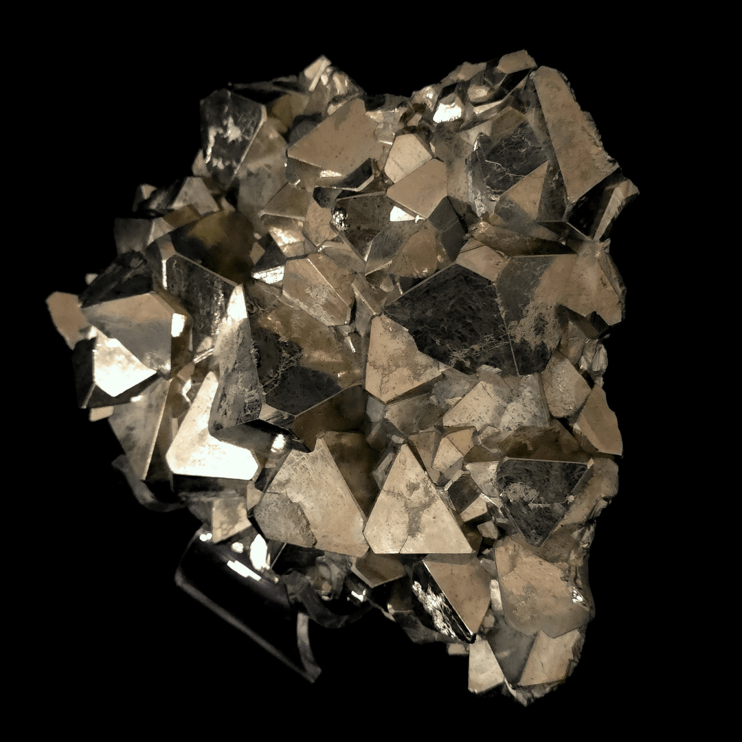Octahedral Pyrite Stone Large 13 Lb, Natural Raw Gold Pyramidal Pyrite Mineral Specimen - Earth Perfection