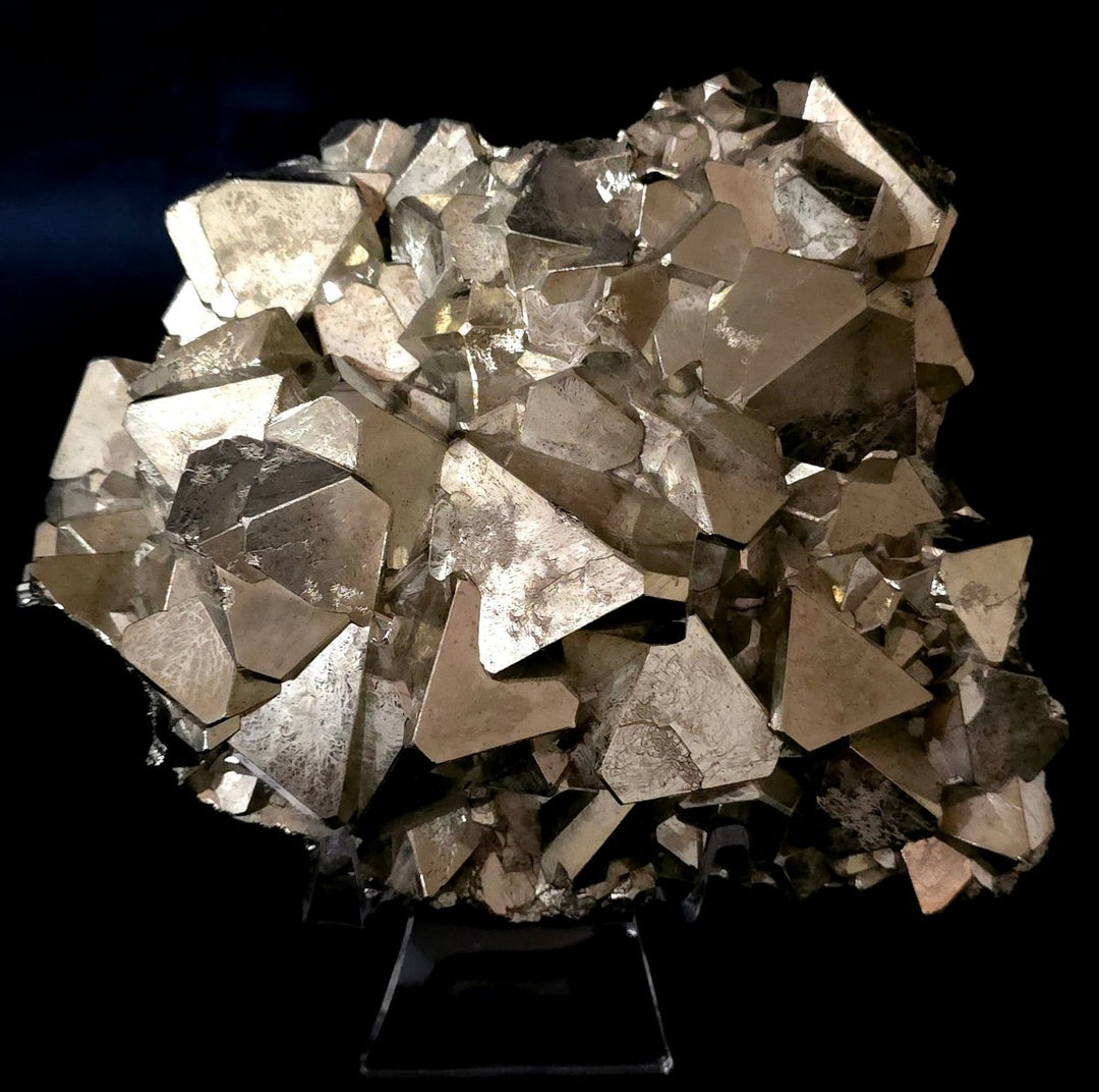 Octahedral Pyrite Stone Large 13 Lb, Natural Raw Gold Pyramidal Pyrite Mineral Specimen - Earth Perfection