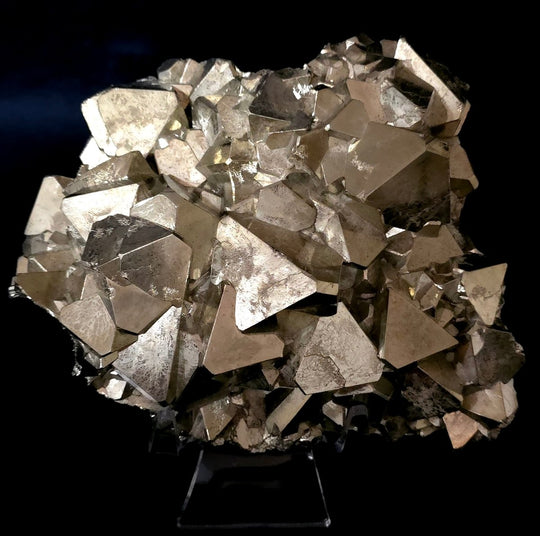 Octahedral Pyrite Stone Large 13 Lb, Natural Raw Gold Pyramidal Pyrite Mineral Specimen - Earth Perfection