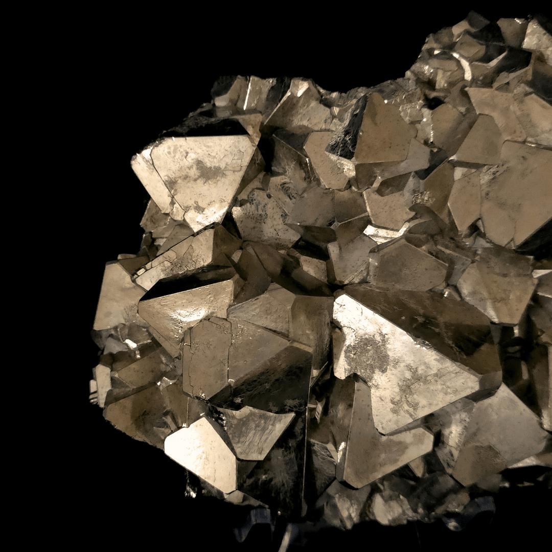 Octahedral Pyrite Stone Large 13 Lb, Natural Raw Gold Pyramidal Pyrite Mineral Specimen - Earth Perfection