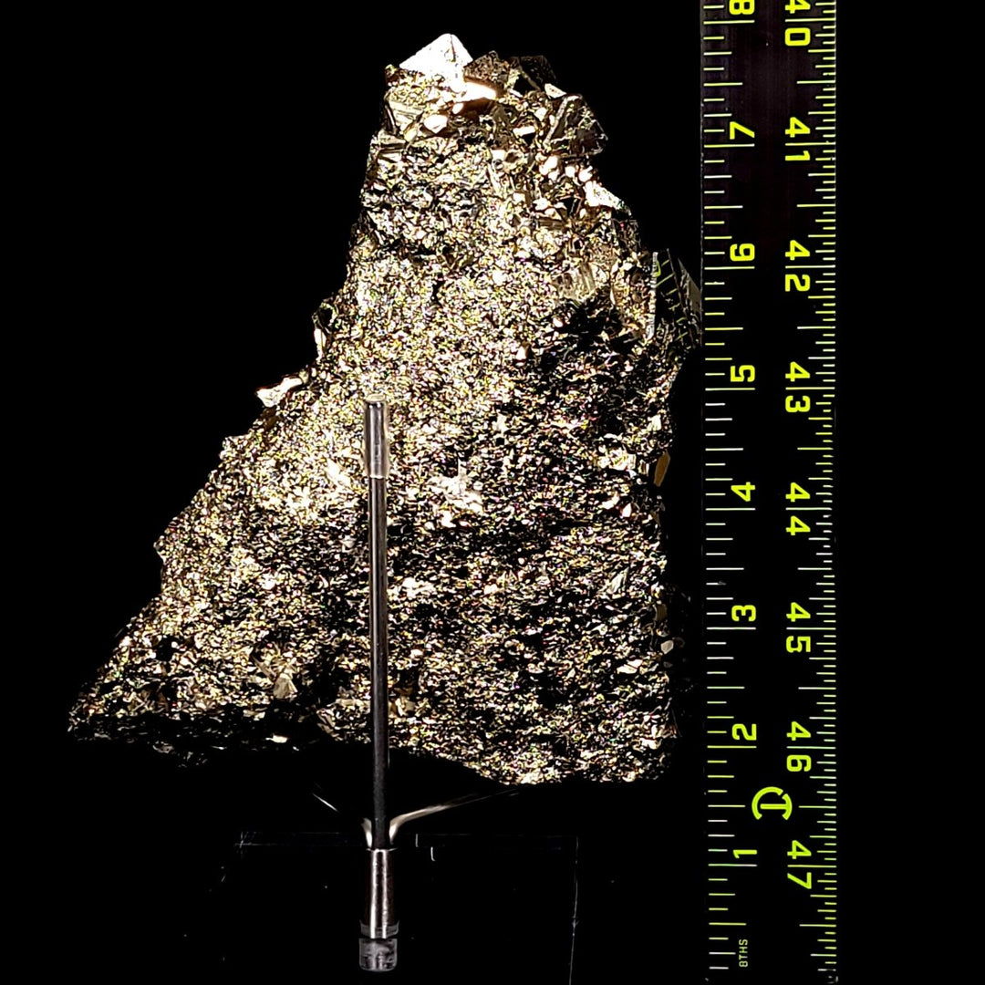 Octahedral Pyrite Stone Large 5.3 Lbs, Pyramidal Pyrite, Iron Crystal Cluster Mineral Specimen - Earth Perfection