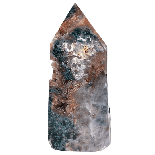 Pink Amethyst Crystal Cluster, Druzy Stalactites & Lodolite Garden Quartz Inclusions - Earth Perfection