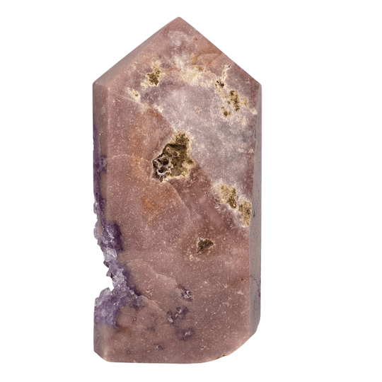 Pink Amethyst Geode Large 8" Natural Purple Amethyst Druzy Crystal Cluster Point - Earth Perfection