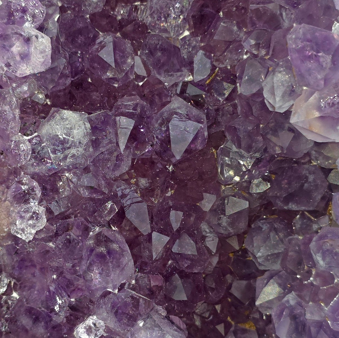 Pink Amethyst Geode Large 8" Natural Purple Amethyst Druzy Crystal Cluster Point - Earth Perfection