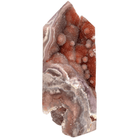 Pink Amethyst Tower, Large Red Museum-Grade Crystal, Rare Flowering Druzy Stalactites