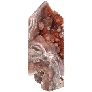 Pink Amethyst Tower, Large Red Museum-Grade Crystal, Rare Flowering Druzy Stalactites