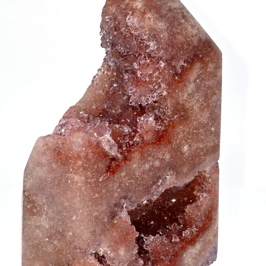Pink Amethyst Tower With Drusy Crystals, Large Amethyst Geode With Natural Caverns - Earth Perfection