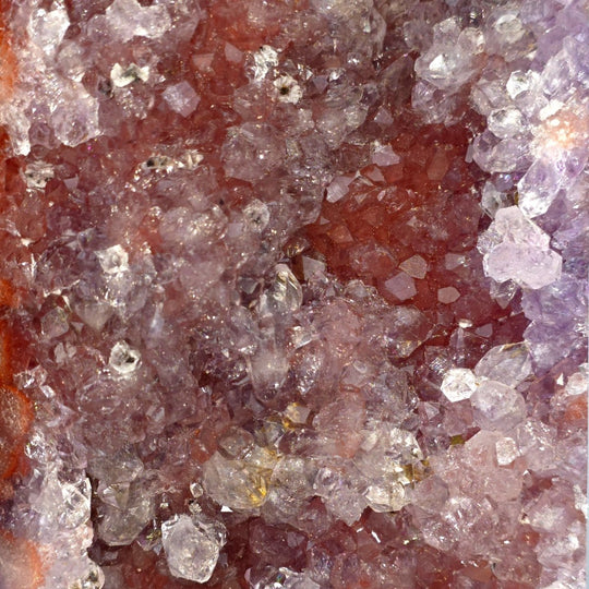 Pink Amethyst Tower With Druzy Quartz, Large Purple Amethyst Geode Crystal - Earth Perfection